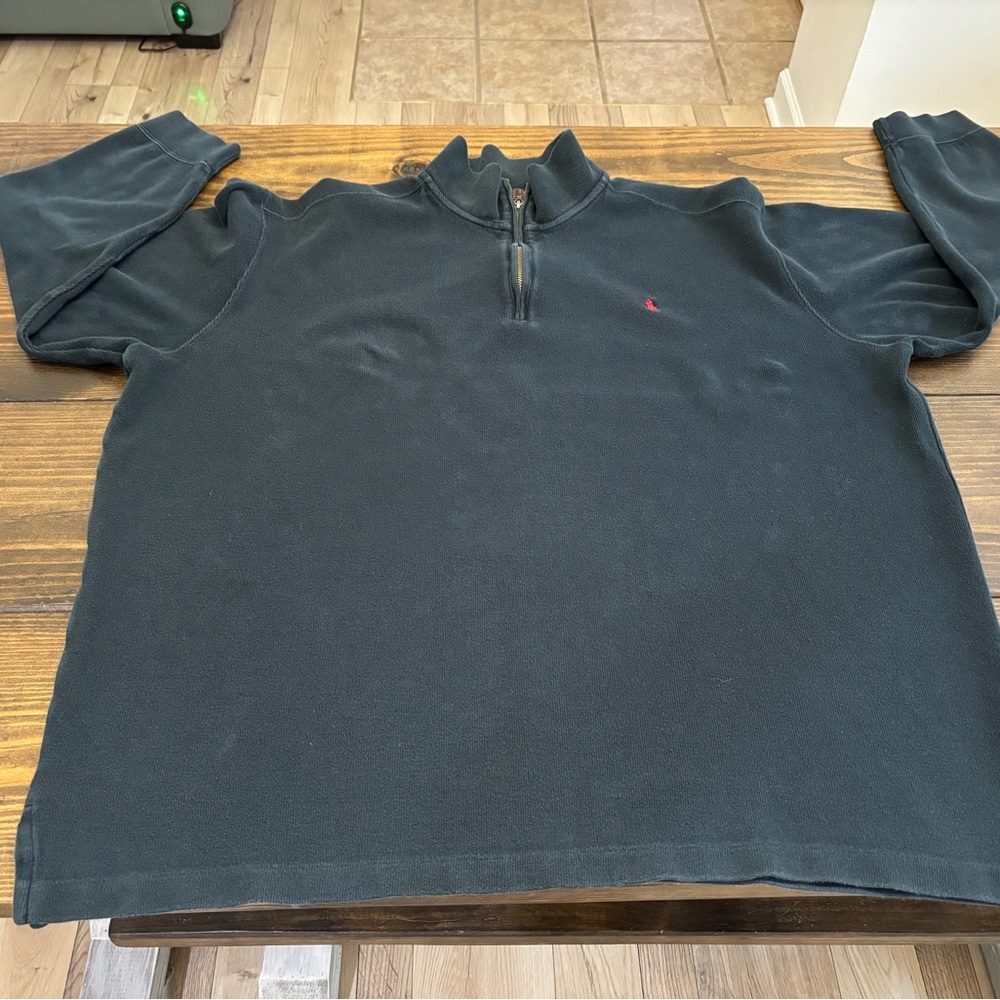 Ralph Lauren Black Half-Zip Pull-Over